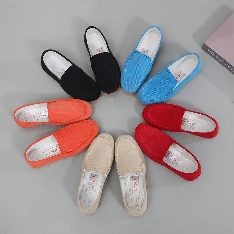 夏季老北京布鞋女鞋舒适百搭妈妈鞋平底防滑软底单鞋一脚蹬休闲鞋,女鞋,传统布鞋,淘宝优惠券,粉丝福利购,淘宝优惠卷