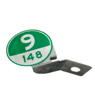 百米牌圆形数字轮廓标国标五类四类膜高速国省道附着式轮廓标定制