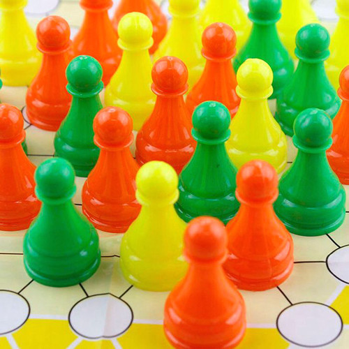 跳棋王三色45粒大号成人老年70怀旧娱乐儿童益智亲子情侣礼物桌游