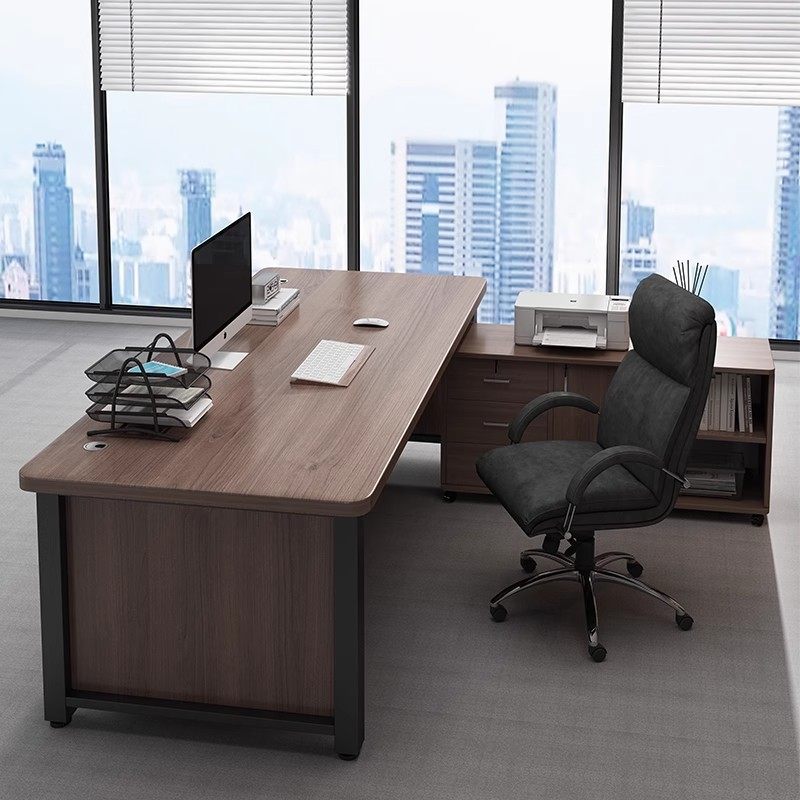 办公桌老板桌简约现代办公室职员桌简易电脑桌子工作台带柜转角桌,商业/办公家具,办公电脑桌,淘宝优惠券,粉丝福利购,淘宝优惠卷