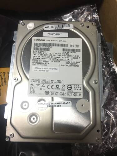 HP 3par V400 V800 657890-001 2TB SATA 原装硬盘