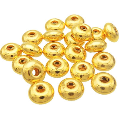 贝罗绮999足金转运平安隔珠3d