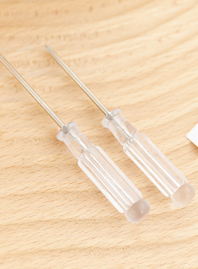 水晶螺丝刀2MM小螺丝刀透明柄维修手机电脑小起子十字迷你手工