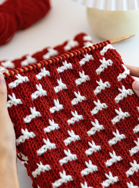 手工DIY小兔围巾材料包新手零基础礼物自制秋冬保暖送闺蜜毛线