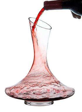 德国进口LESTEL莱仕得无铅水晶玻璃手工红酒醒酒器 倒酒器分酒壶