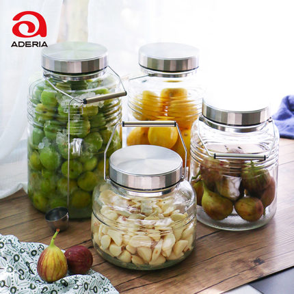 日本进口Aderia酵素桶带龙头泡酒果酒青梅瓶储存密封罐带酒勺