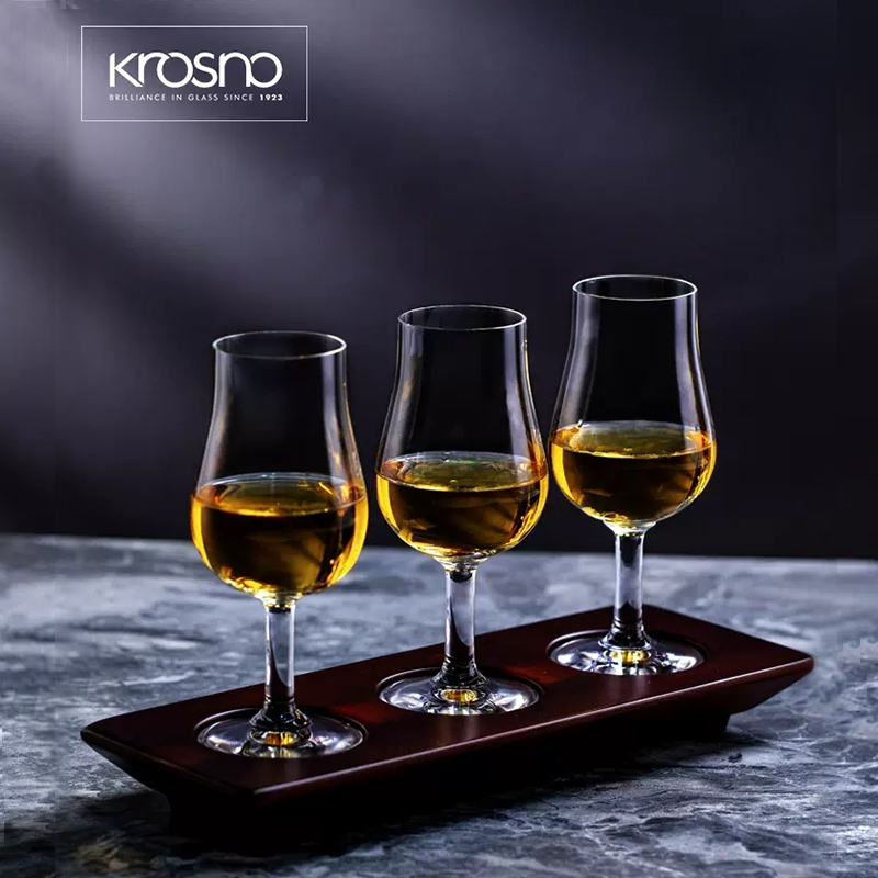 KROSNO波兰进口水晶玻璃威士忌品鉴杯洋酒杯闻香杯甜酒杯郁金香杯