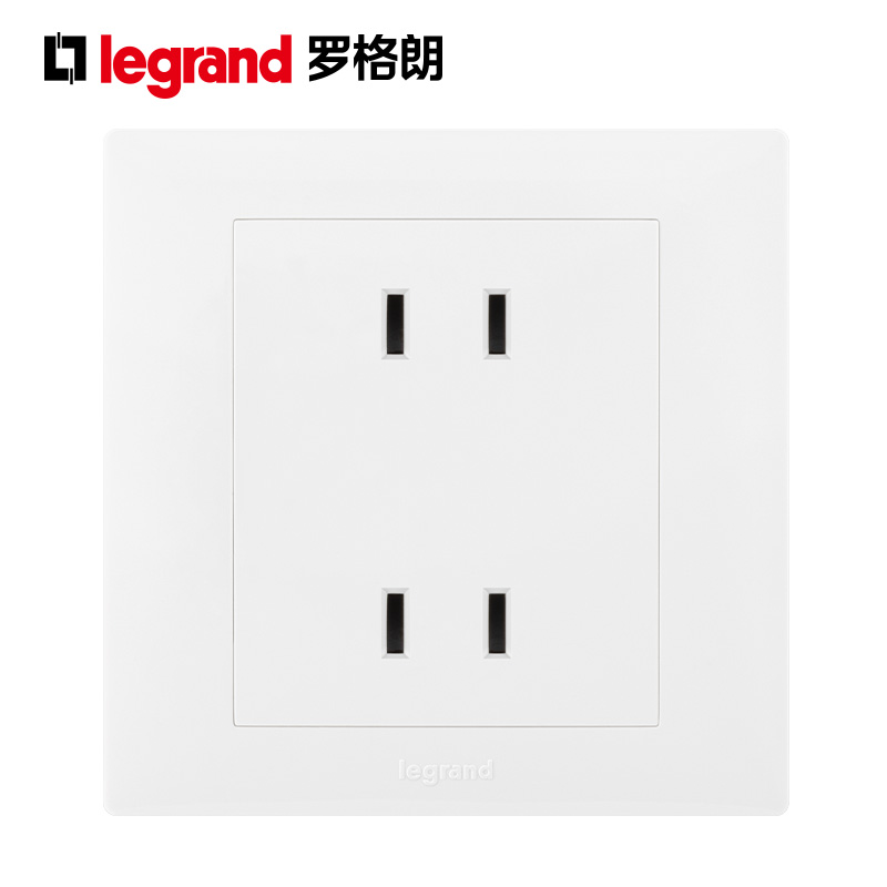 TCL罗格朗博蕴四孔插座面板 二位二孔插座2孔插座4孔墙壁电源暗装
