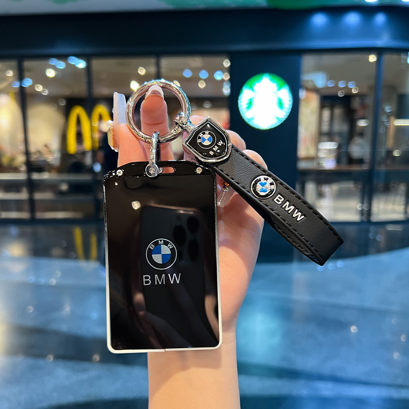 宝马25款卡片钥匙套23款X5L新5系535le新7系卡套X1X5X7金属壳扣包