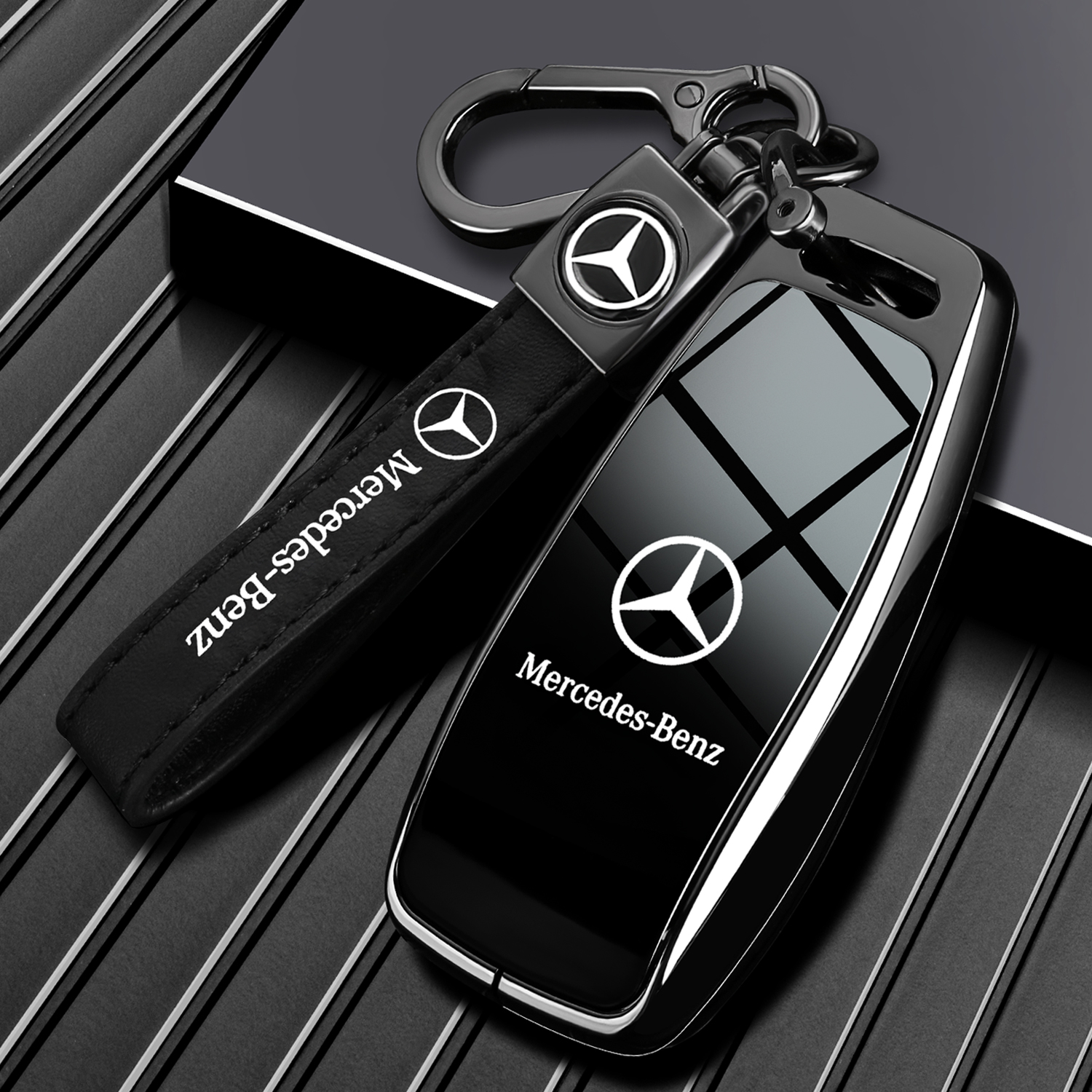 奔驰e300l钥匙套gle350高级a200l车c260l专用glc壳S400扣glb220男