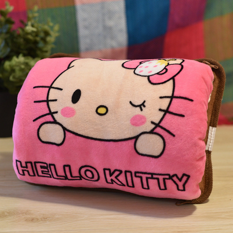 kitty电暖袋充电暖宫热敷防爆暖宝宝卡通电热水袋双插手捂暖手宝