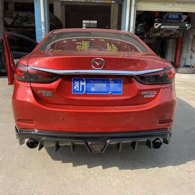 14-19款阿特兹Atenza改装GR款带灯后唇小包围15/16/17/18后扰流