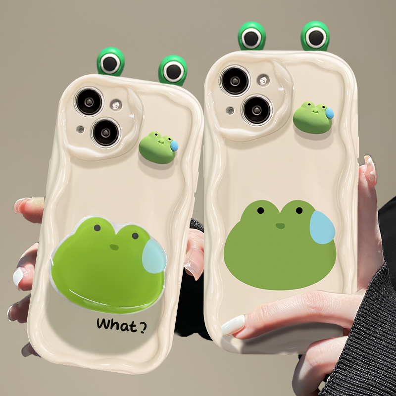适用华为p70硅胶流汗青蛙手机壳