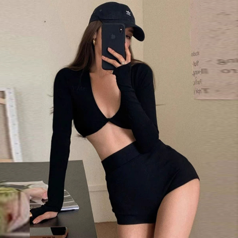 Swimwear女平角分体泳衣