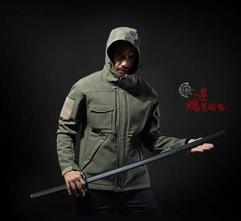 战术户外防水防风外套抓绒软壳衣
