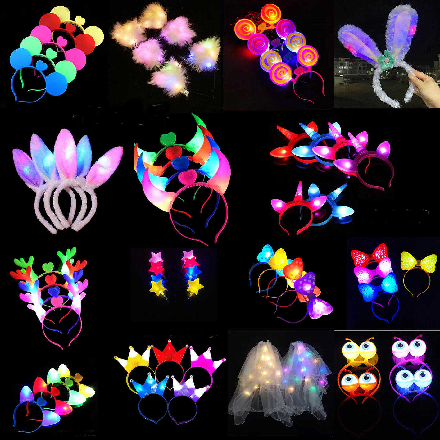 韩版游乐园兔子毛绒发箍