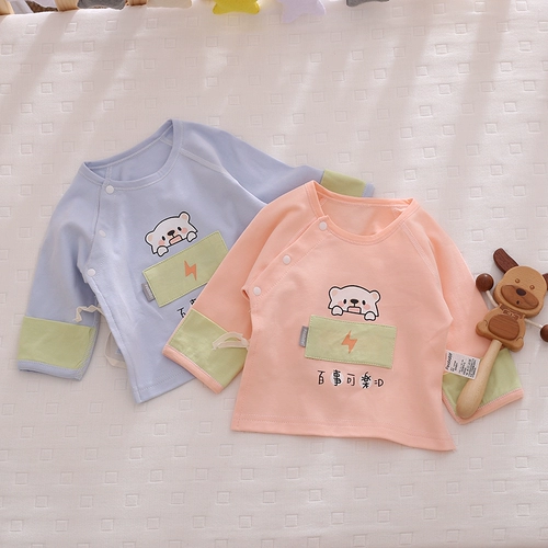 Специальное предложение для новорожденного Baby Pure Cotton Cotton Spring и осень-новорожденный полузащитный малыш 0-3 месяца костюма монаха