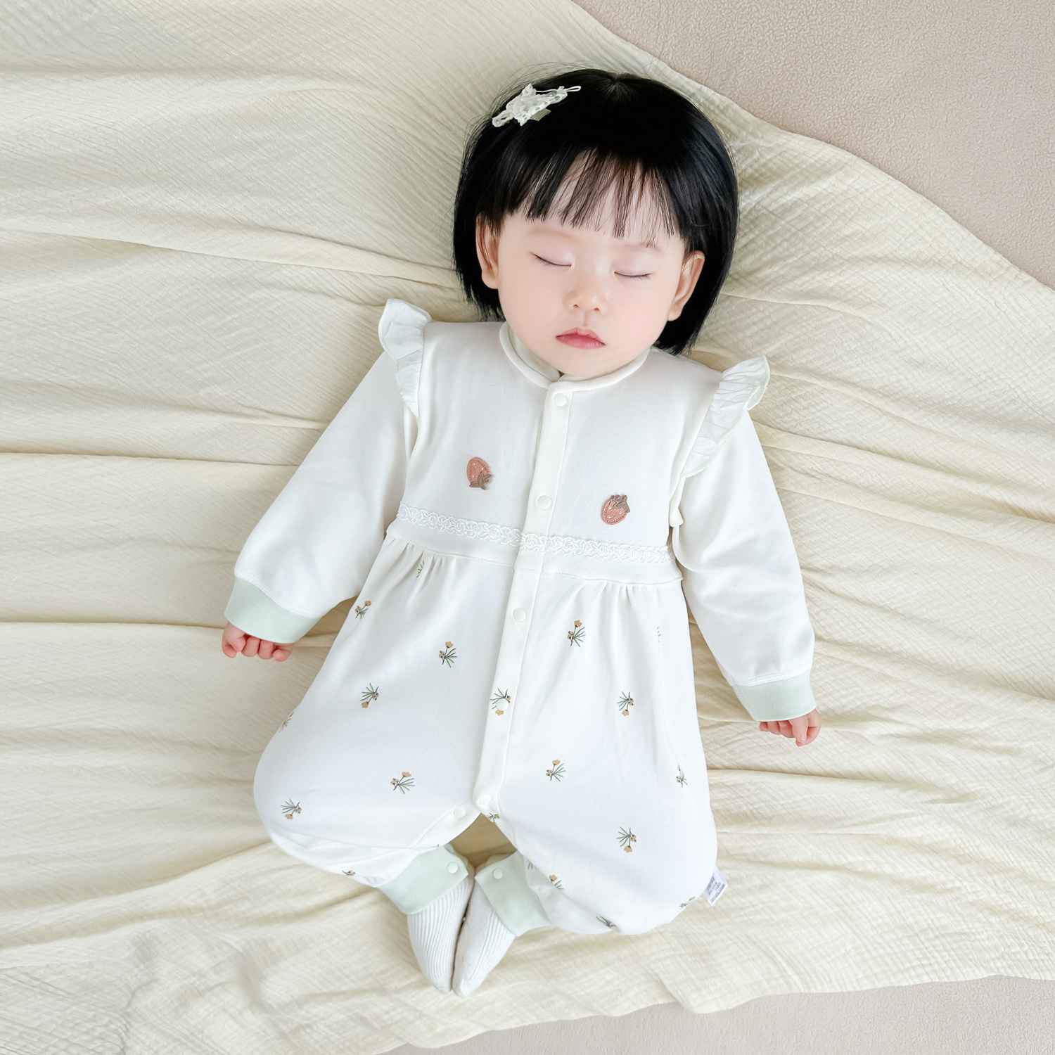 婴儿长袖连体衣春秋纯棉A类无骨爬服新生女宝宝外出服哈衣秋冬季,童装/婴儿装/亲子装,连身衣/爬服/哈衣,淘宝优惠券,粉丝福利购,淘宝优惠卷