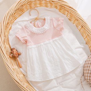 薄款 连衣裙夏季 纯棉1岁小童洋气2025 女宝宝公主裙子婴儿夏装 特价