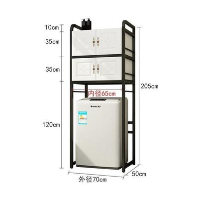 洗衣机工厂直销】新款洗衣机置物架带柜门落地掀盖滚筒上柜【马桶