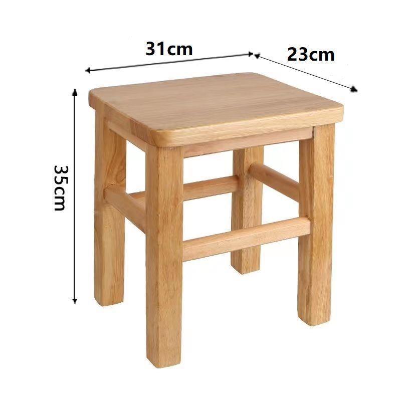 实木小凉板家用成人橡胶木实木小方凳木板凳椅子小木凳凳子椅矮凳