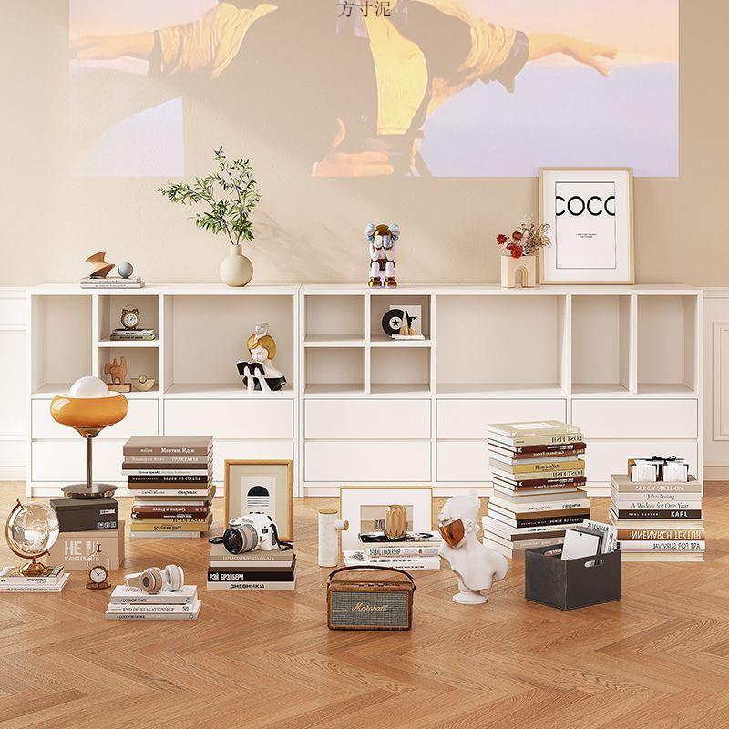 书柜书架靠墙斗柜多层收纳柜置物柜储物柜卧室落地自由组合展示柜