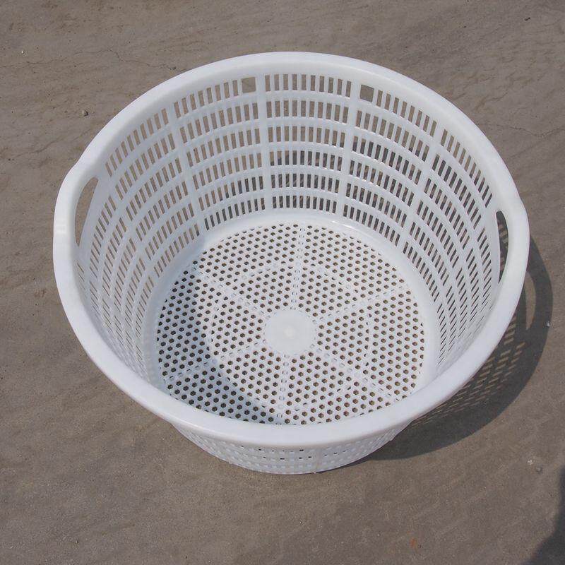 框大号圆形白色西瓜框框水产加厚水果筐葡萄蔬菜鱼虾杂物收纳萝框
