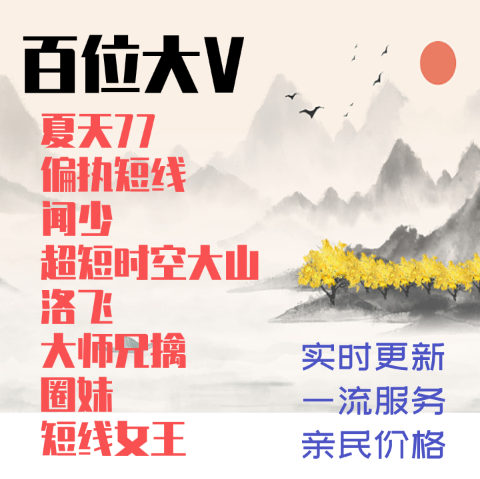 偏执短线/夏天77/大师兄/圈妹/闻少/洛飞/短线女王/一哥/一路长虹