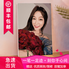数字油画diy油彩减压画照片定制 手工填充上色装饰玄关画创意礼物