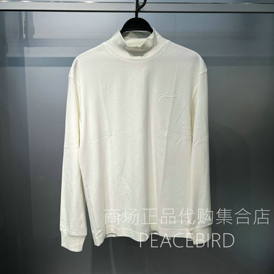 B1CPF4463K1 太平鸟男装T恤2025年冬季新款宽松时尚百搭款长袖潮