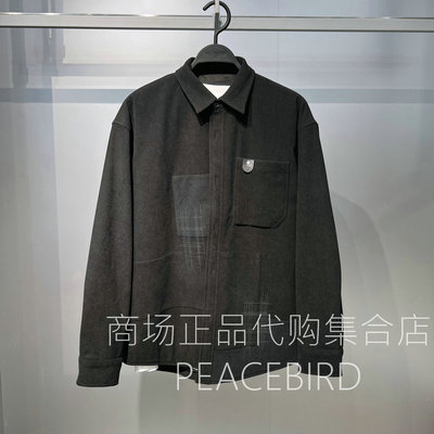 B2CHF4128J9 太平鸟男装2025年冬新款休闲时尚百搭洋气衬衫外套