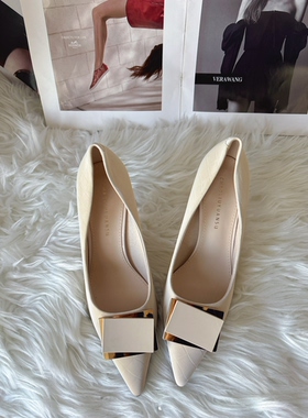 时尚优雅女鞋2026年春季爆款气质高跟鞋配裙子尖头时尚单鞋