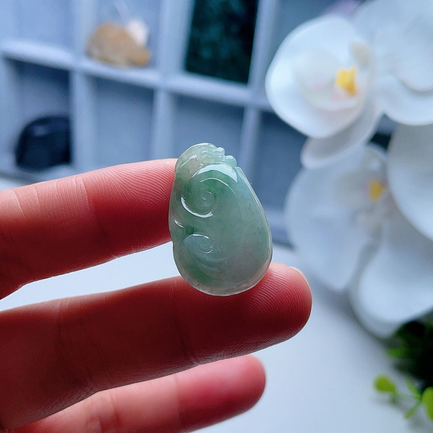 天然A货翡翠如意吊坠淡阳绿飘花缅甸老坑财源滚滚挂坠吉祥儒雅,珠宝/钻石/翡翠,颈饰,淘宝优惠券,粉丝福利购,淘宝优惠卷