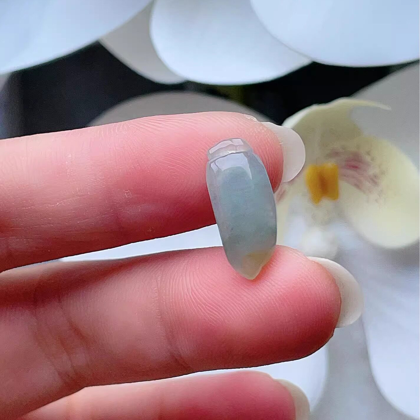 天然翡翠小福瓜锁骨链吊坠正品