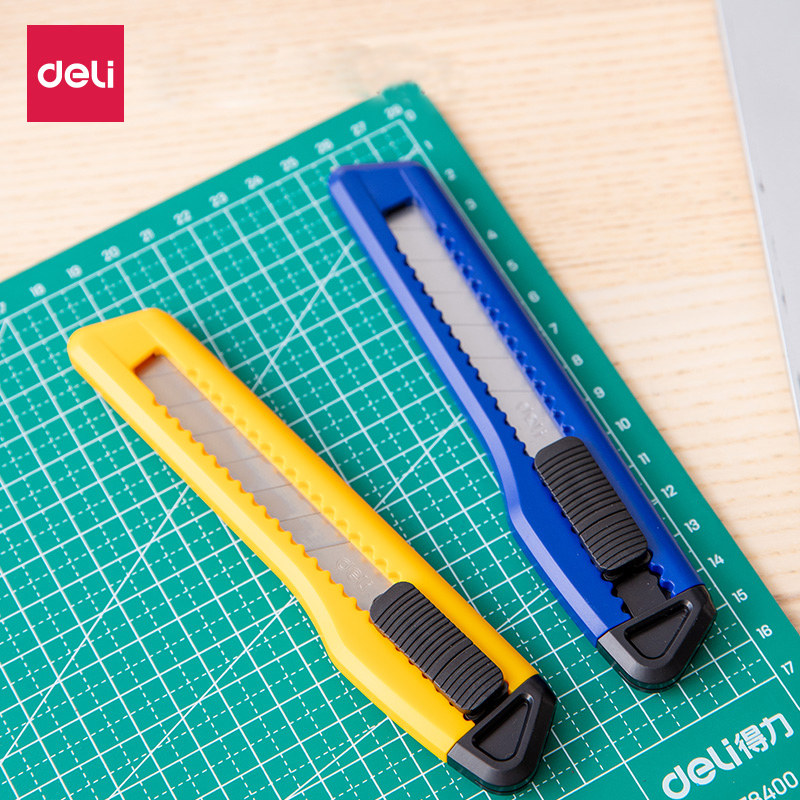 4把得力大号美工刀进口美工刀架壁纸刀切纸刀裁纸刀锋利刀片耐用多功能割纸刀手工刀具开箱器办公拆信刀,文具电教/文化用品/商务用品,美工刀/开箱器/笔刀,淘宝优惠券,粉丝福利购,淘宝优惠卷