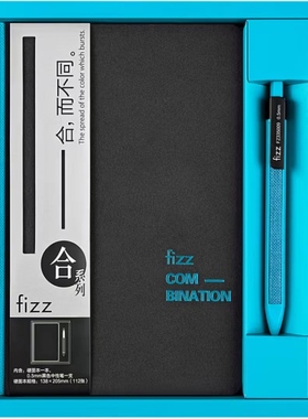 飞兹(fizz)商务办公记事本文具礼盒套装合系列 黄色FZ335009
