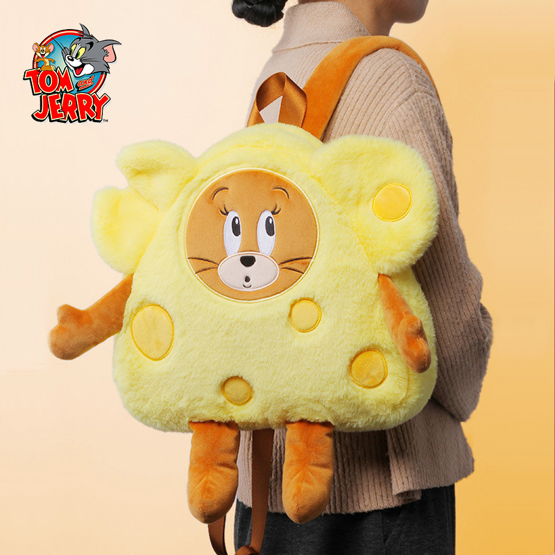 新款皓奇乐猫和老鼠奶酪双肩包