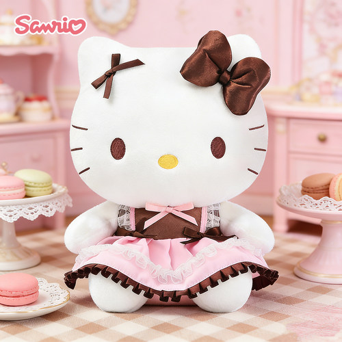 正版三丽鸥焦糖粉糯hellokitty公仔凯蒂猫美乐蒂玩偶毛绒玩具礼物