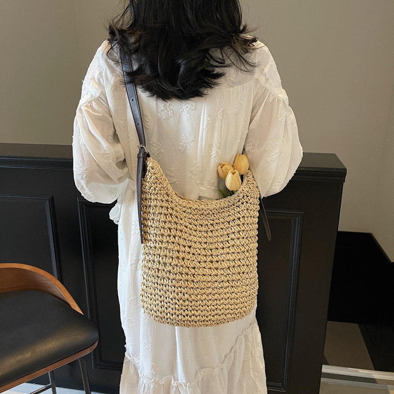 编织包托特包女2026新款大容量草编斜挎包度假风休闲包质感洋气潮,箱包皮具/热销女包/男包,通用款女包,淘宝优惠券,粉丝福利购,淘宝优惠卷