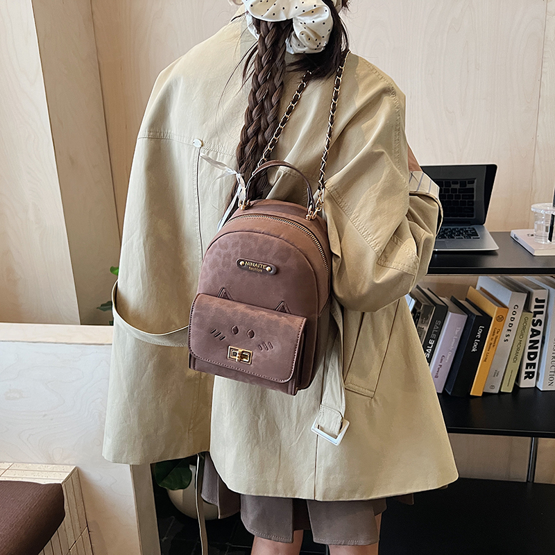 单肩包斜挎包双肩包女2025新款潮简约日韩链条休闲包洋气旅行背包