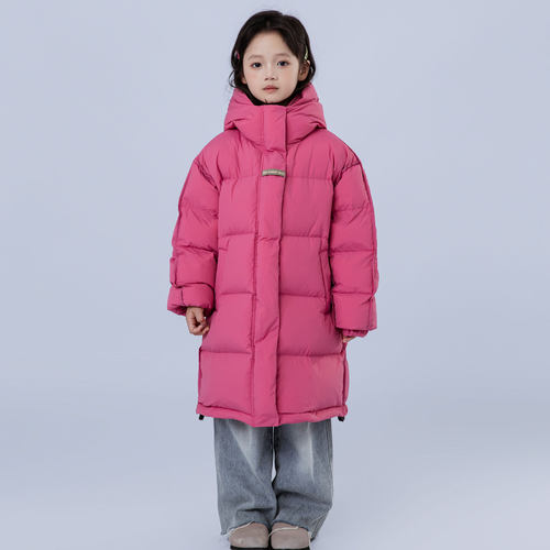 加厚女童白鸭绒外套洋气