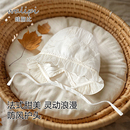 婴幼儿太阳帽防晒薄款 娃丽比婴儿帽子夏款 可调节公主宝宝遮阳帽女