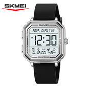 时刻美时尚 运动电子表商务休闲男士 手表游泳级防水学生闹钟提醒