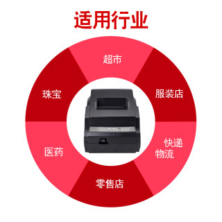 促销芯烨XP-58IIL 58mm热敏打印机 热敏小票据打印机 58并口打印