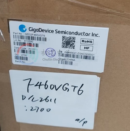 【初芯电子】全新原装GD32F460VGT6 封装LQFP100 32位微控制器MCU