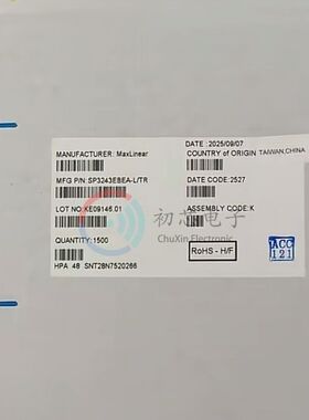 【初芯电子】全新原装SP3243EBEA-L/TR封装SSOP28 接口收发器芯片