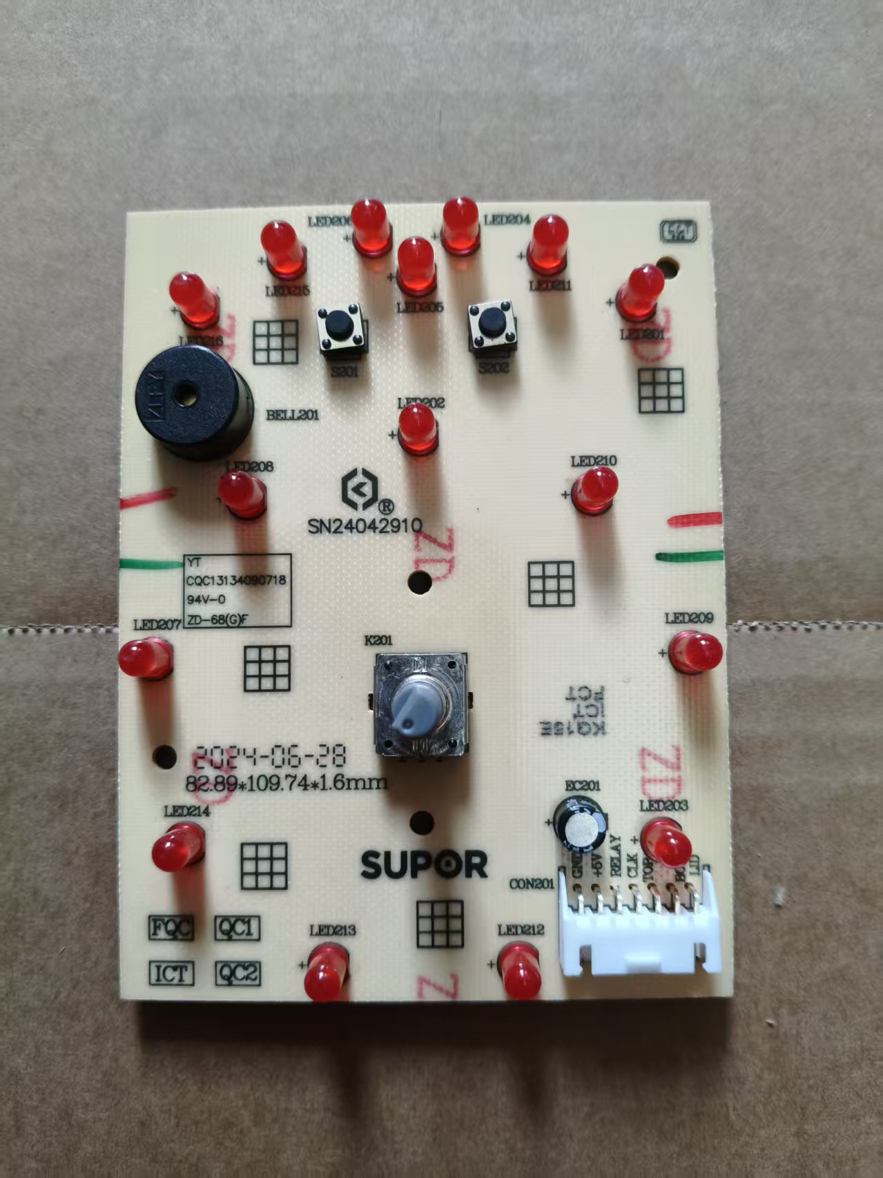 适用苏泊尔电压力锅SY-50YD5003-DL02-A0显示板灯板