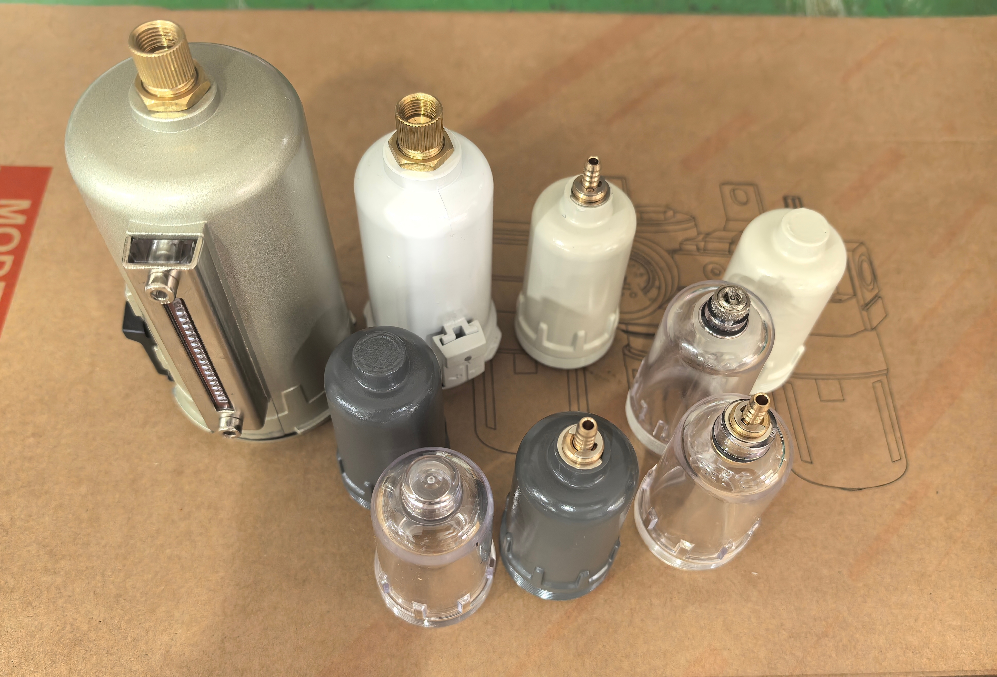 防爆款AWAF3000-03水杯油气源处理器空气过滤器油水分离器过滤器
