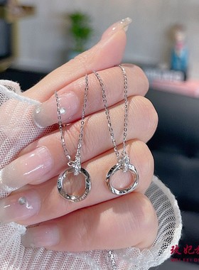 莫比乌斯纯银项链女个性时尚网红