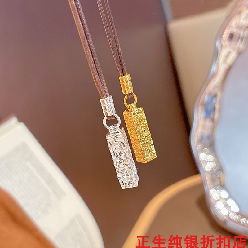 碎冰冰纯银项链女小众轻奢网红款